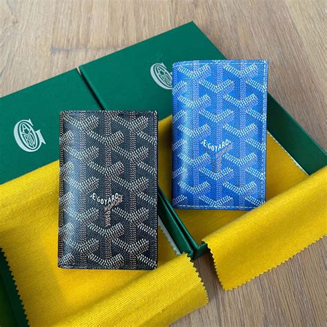 goyard st pierre blue|goyard saint pierre wallet.